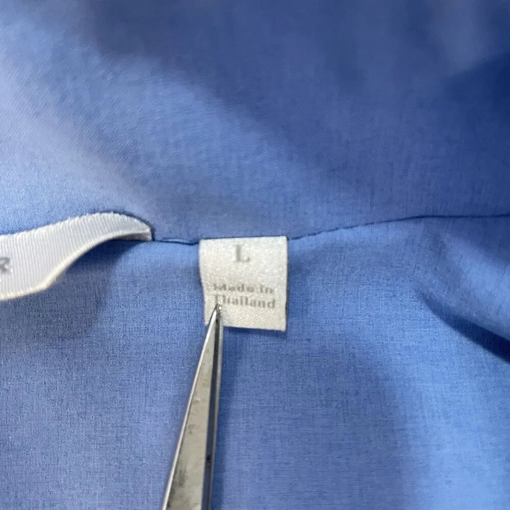 Peter Millar Womens L Surge Golf Full Zip Stretch Vest Light Blue - Picture 4 of 8